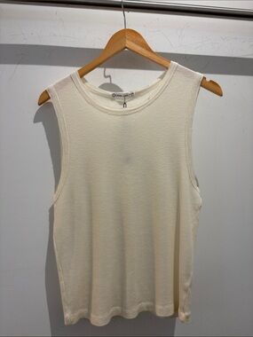 Crown Jewel Women’s Crop Thermal Tank - Pearl